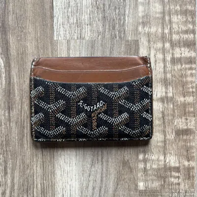 Pre-owned Goyard Card Holder Brown