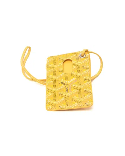 Goyard Card Holder In Yellow