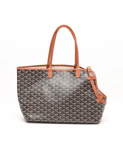 Pre-owned Goyard Chien Gris Pet Carrier Pm Tote Bag In Gray