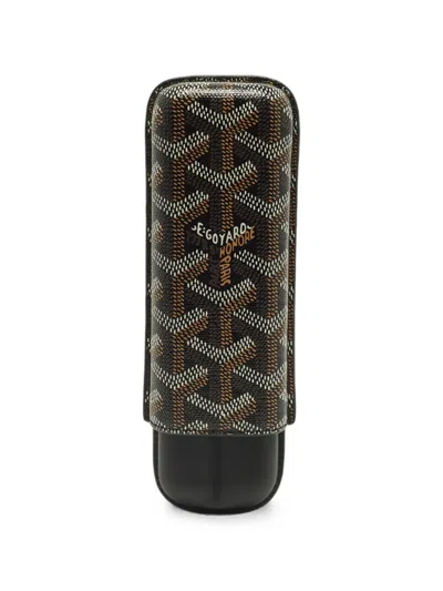 Pre-owned Goyard Churchill Ine Cigar Case In Brown