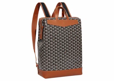 Pre-owned Goyard Cisalpin Backpack In Black/tan