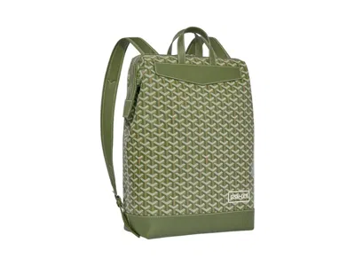 Pre-owned Goyard Cisalpin Backpack In Khaki