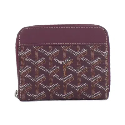 Pre-owned Goyard Coated Canvas Coin Purse/coin Case () In White