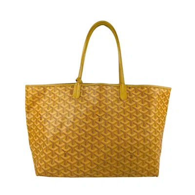 Pre-owned Goyard Coated Canvas Handbag () In Yellow