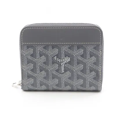 Pre-owned Goyard Coated Canvas Leather Coin Purse/coin Case () In Multi