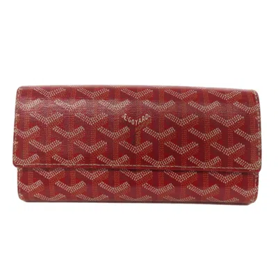 Pre-owned Goyard Coated Canvas Long Wallet (bi-fold) () In Multi