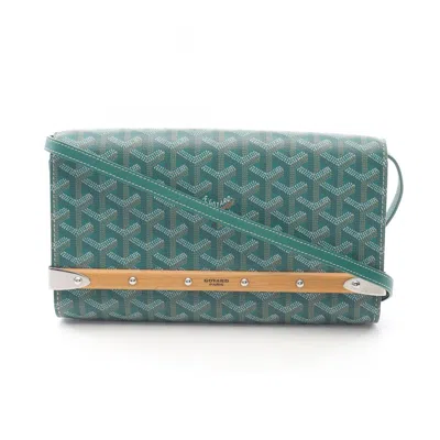 Pre-owned Goyard Coated Canvas Pvc Leather Clutch Bag Shoulder Bag () In Multi