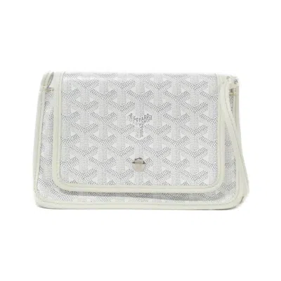 Pre-owned Goyard Coated Canvas Shoulder Bag () In White