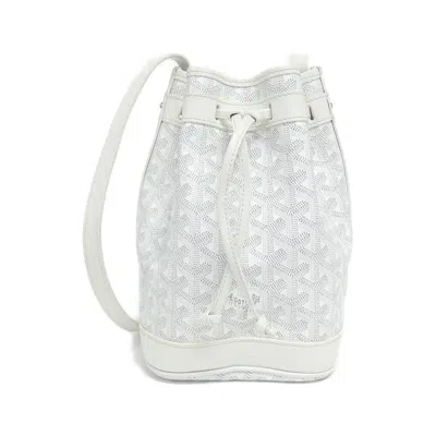 Pre-owned Goyard Coated Canvas Shoulder Bag () In White