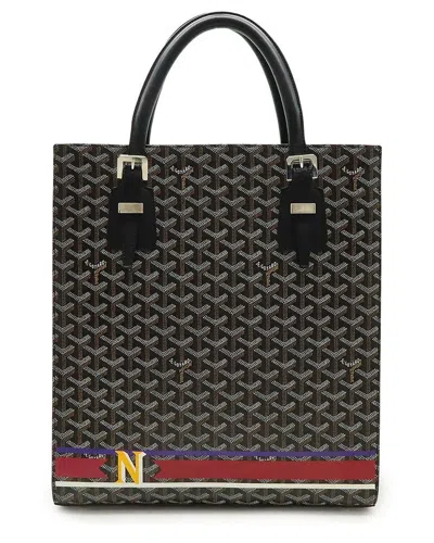 Pre-owned Goyard Comores Gm Painted Tote Bag (authentic Pre-loved)