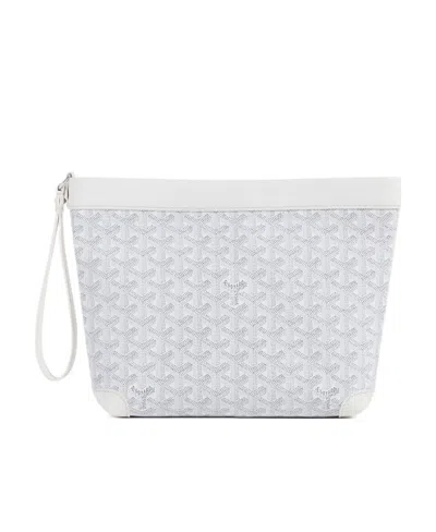 Goyard Conti Clutch In White