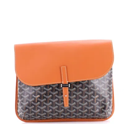 Goyard Coursier Messenger Bag Coated Canvas And Leather