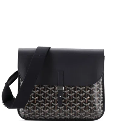 Pre-owned Goyard Coursier Messenger Bag Coated Canvas And Leather