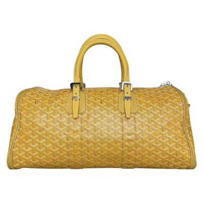 Pre-owned Goyard Croisiere 45 Duffle Bag In Yellow