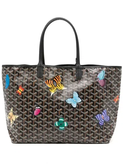 Pre-owned Goyard Customised St Louis Tote In Brown