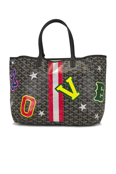 Pre-owned Goyard Customized Varsity Letter Love Monogram Saint Louis Pm Tote Bag