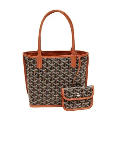 Pre-owned Goyard Double-sided Logo Detail Handbag In Multicolor