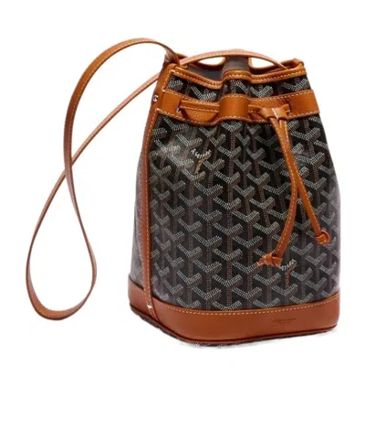 Pre-owned Goyard Drawstring Shoulder Bag In Black