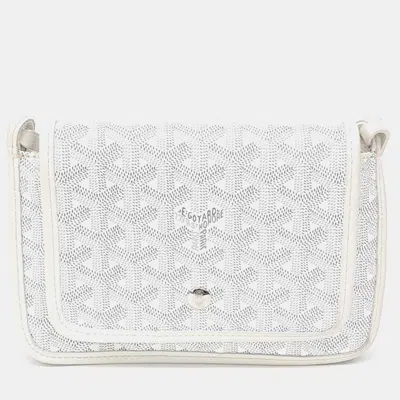 Pre-owned Goyard Fabric White Plumé Bag