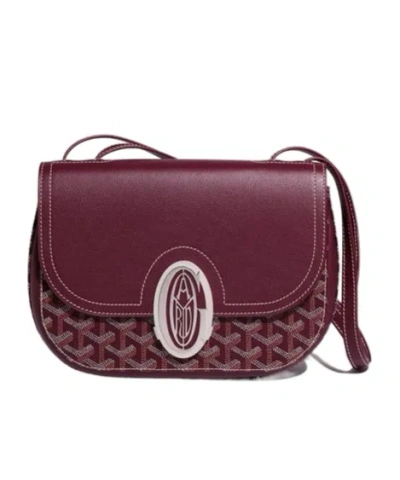 Goyard Flap Shoulder Bag In Burgundy