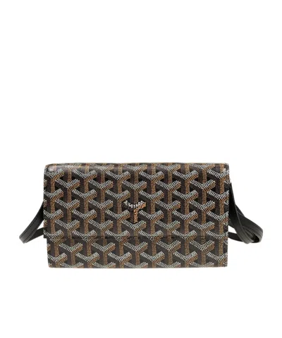 Pre-owned Goyard Flip Shoulder Bag In Black