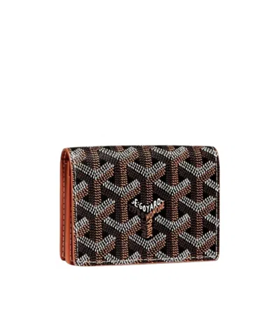 Pre-owned Goyard Folding Card Bag In Black