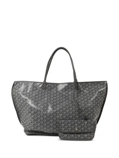 Pre-owned Goyard Gm Anjou Monogram Tote Bag In Gray