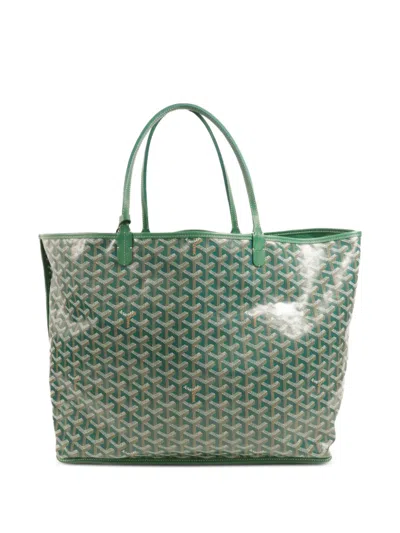 Pre-owned Goyard Gm Anjou Tote Bag In Green