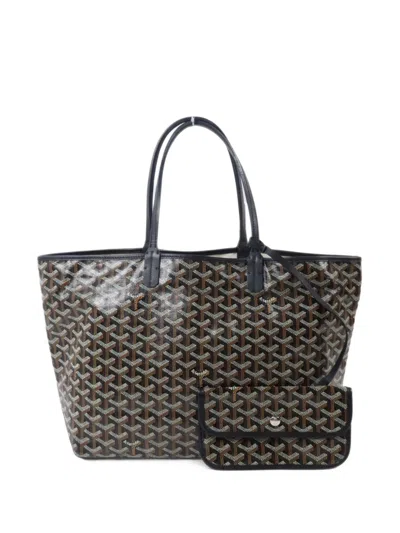 Pre-owned Goyard Gm Saint Louis Tote Bag In Black