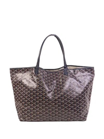 Pre-owned Goyard Gm Saint Louis Tote Bag In Blue