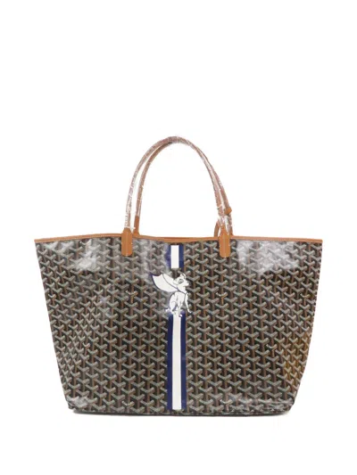 Pre-owned Goyard Gm Saint Louis Tote Bag In Brown
