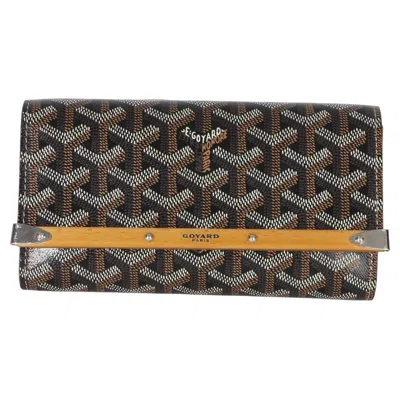 Pre-owned Goyard Gold Black Ine Monte Carlo Mini Clutch
