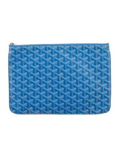Pre-owned Goyard Ine Senat Mm In Blue