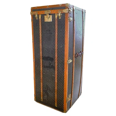 Pre-owned Goyard Ine Steamer Wardrobe Trunk, 1912, France In Black