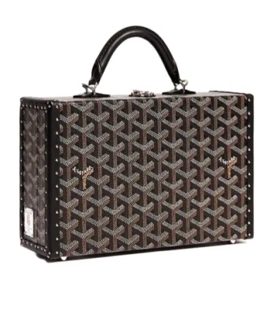 Goyard Grand Hotel Luggage In Black