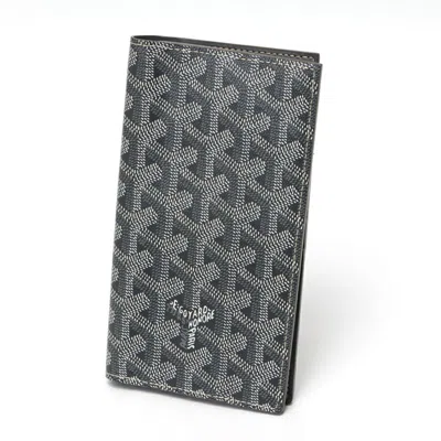 Pre-owned Goyard Gray Canvas Long Wallet (bi-fold) ()