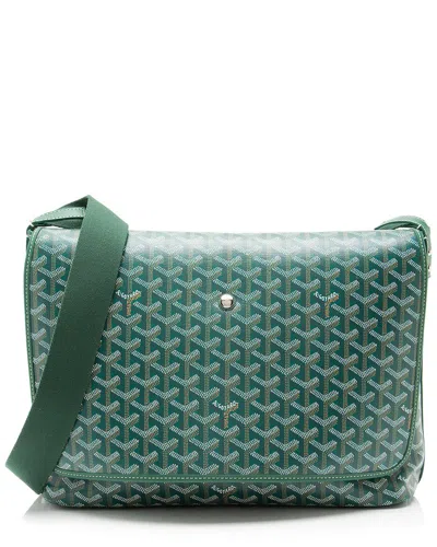 Goyard Green Coated Canvas