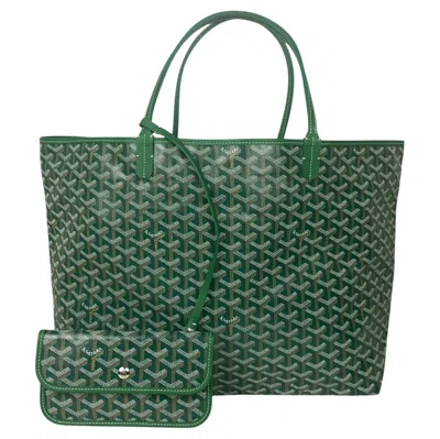 Pre-owned Goyard Green Ine Canvas St. Louis Gm Tote Bag
