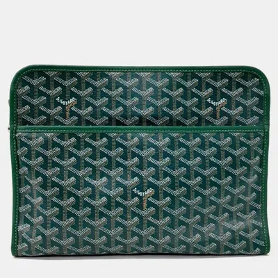 Pre-owned Goyard Green Pvc Juvance Gm