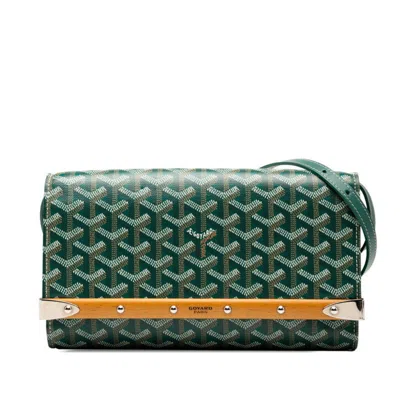 Pre-owned Goyard Green Pvc Leather Clutch Bag Shoulder Bag ()