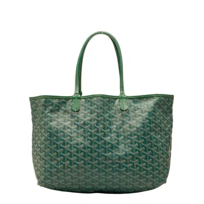 Pre-owned Goyard Green Pvc Leather Handbag Pouch Tote Bag ()