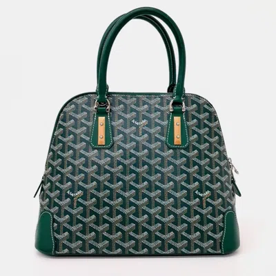 Pre-owned Goyard Green Pvc Vendome Bag Pm