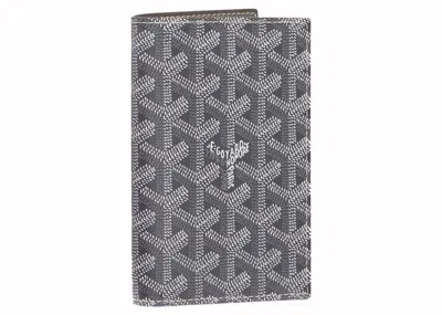 Pre-owned Goyard Grenelle Passport Cover In Grey