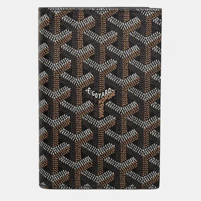 Pre-owned Goyard Grenelle Passport Holder In Black