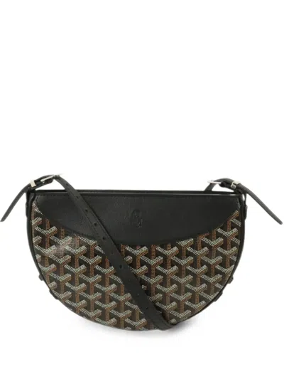 Pre-owned Goyard Hirondelle Ine Shoulder Bag In Black