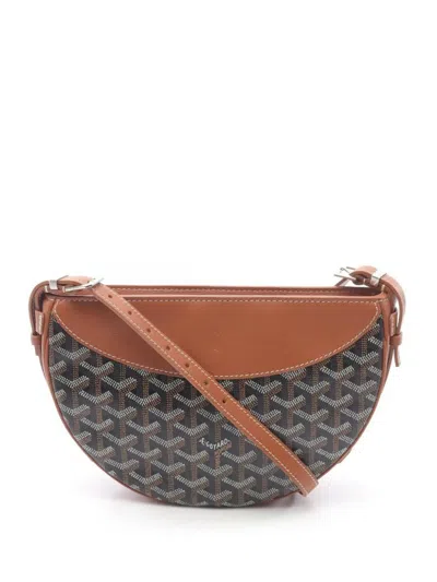 Pre-owned Goyard Hirondelle Shoulder Bag In Brown