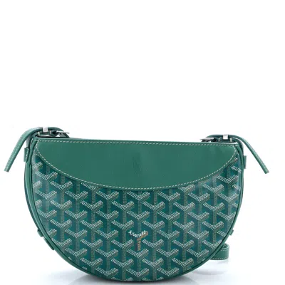 Goyard Hirondelle Shoulder Bag Coated Canvas And Leather In Green