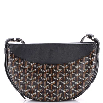 Goyard Hirondelle Shoulder Bag Coated Canvas And Leather In Brown