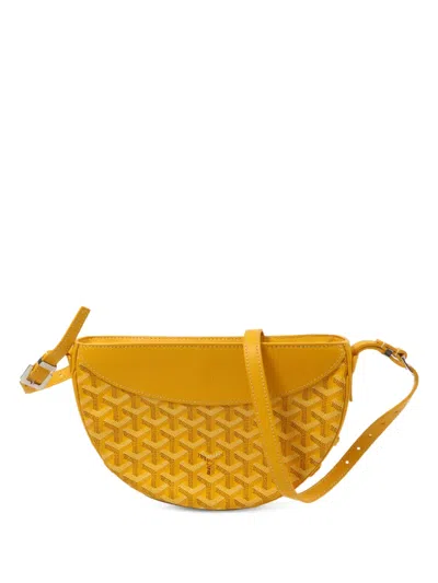 Pre-owned Goyard Hirondelle Shoulder Bag In Yellow