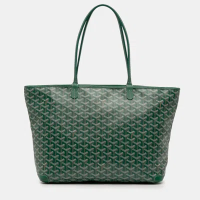 Pre-owned Goyard Ine Artois Mm In Green